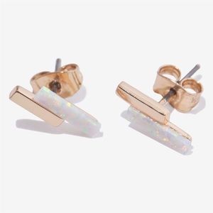 Elizabeth Stone Mod Bar Pierced Earrings
